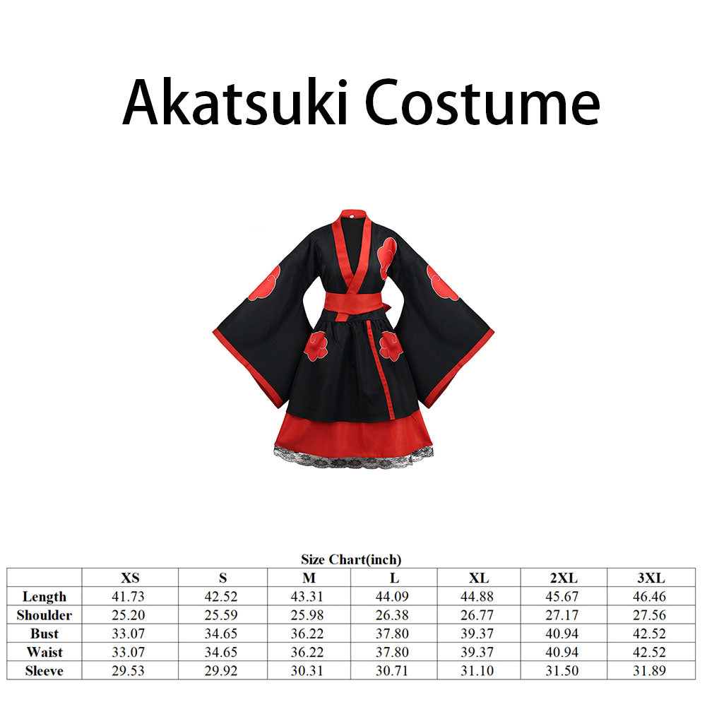 Akatsuki Costume Set Naruto Cosplay